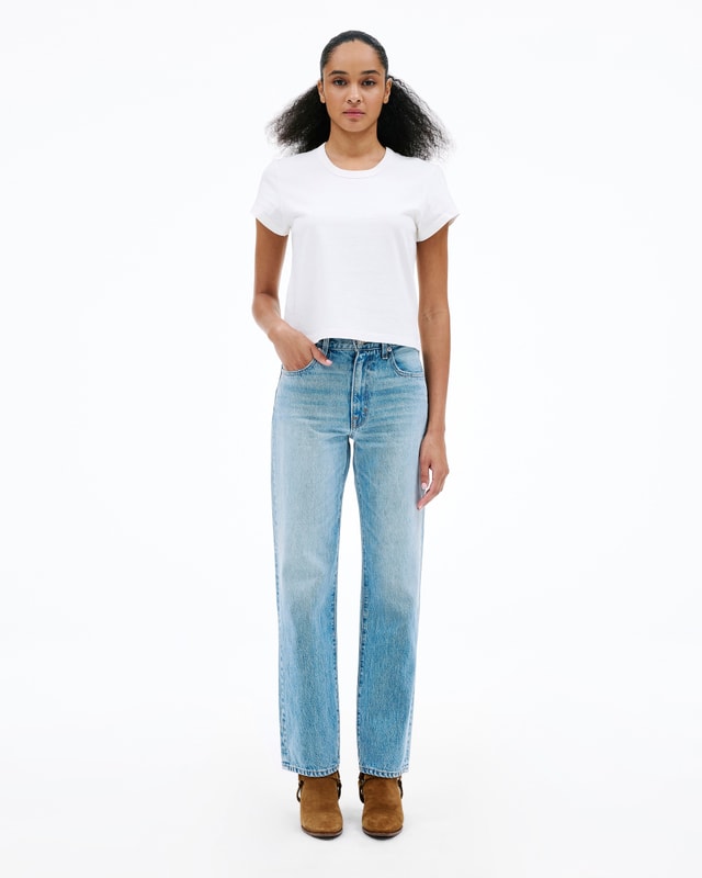 Slvrlake Denim Kendra Back To Zero Straight - High Rise