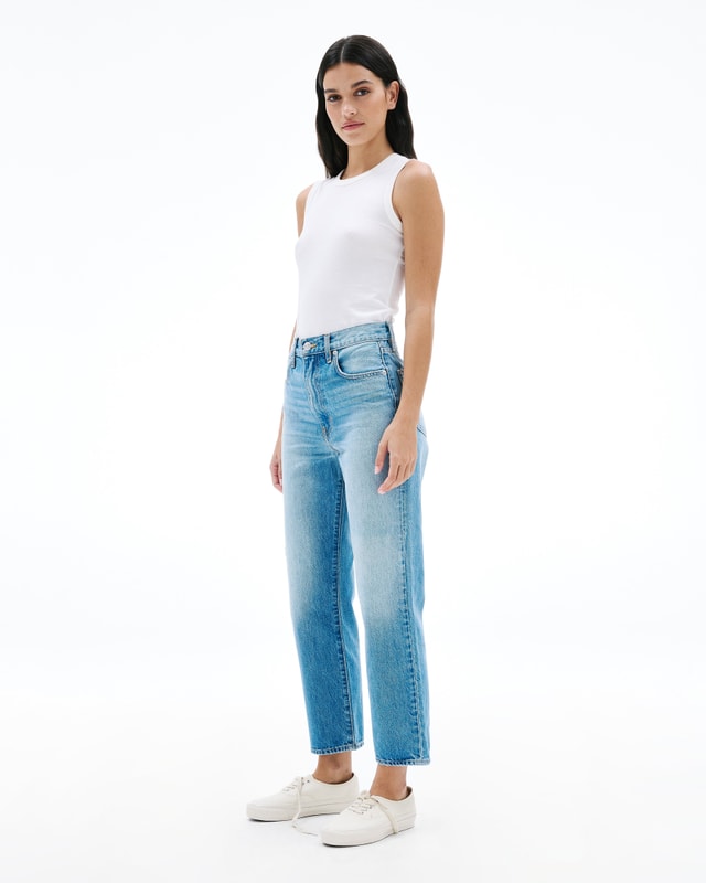 Slvrlake Denim London Crop Lust For Life Straight - High Rise