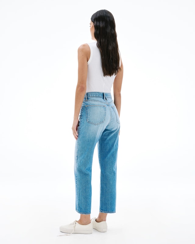 slvrlake denim London Crop Lust For Life Straight - High Rise