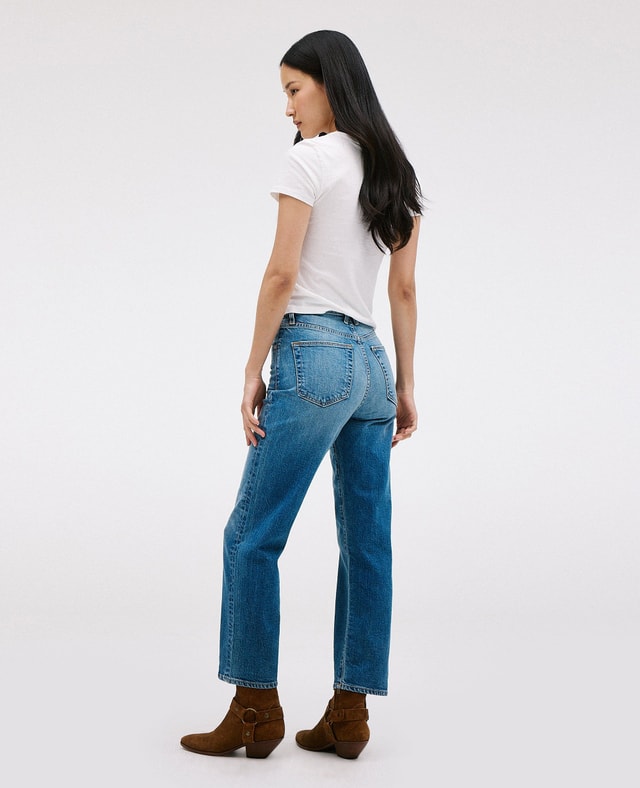 slvrlake denim London Crop Nothing To Lose Straight - High Rise