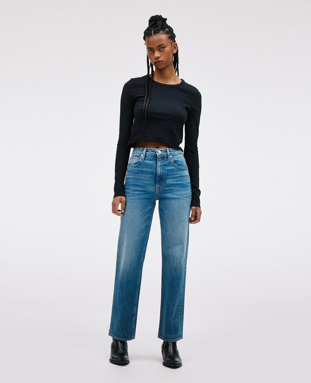 Slvrlake Denim London Down The Line Straight - High Rise