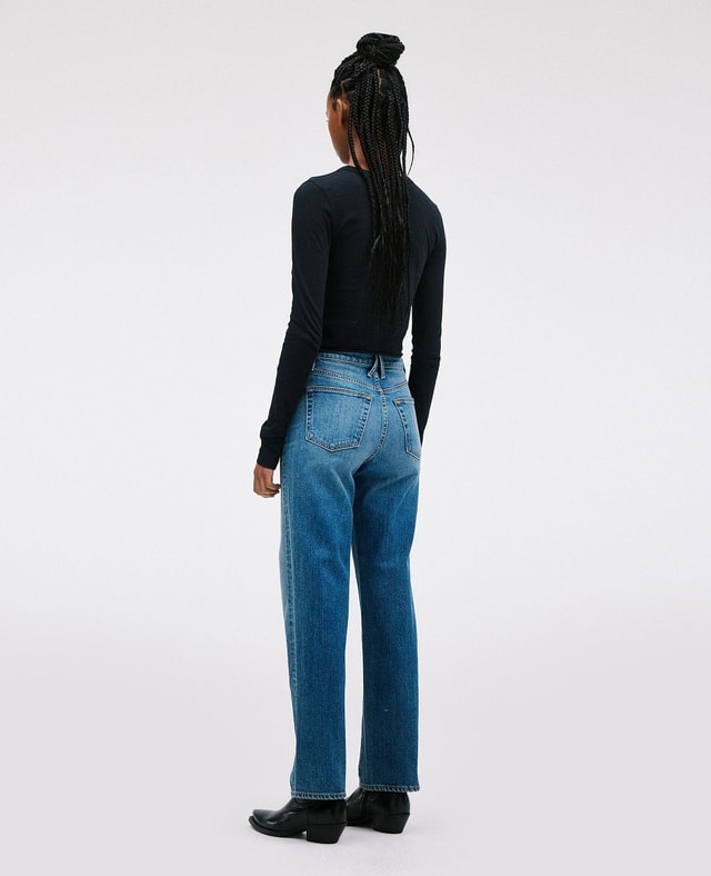 slvrlake denim London Down The Line Straight - High Rise