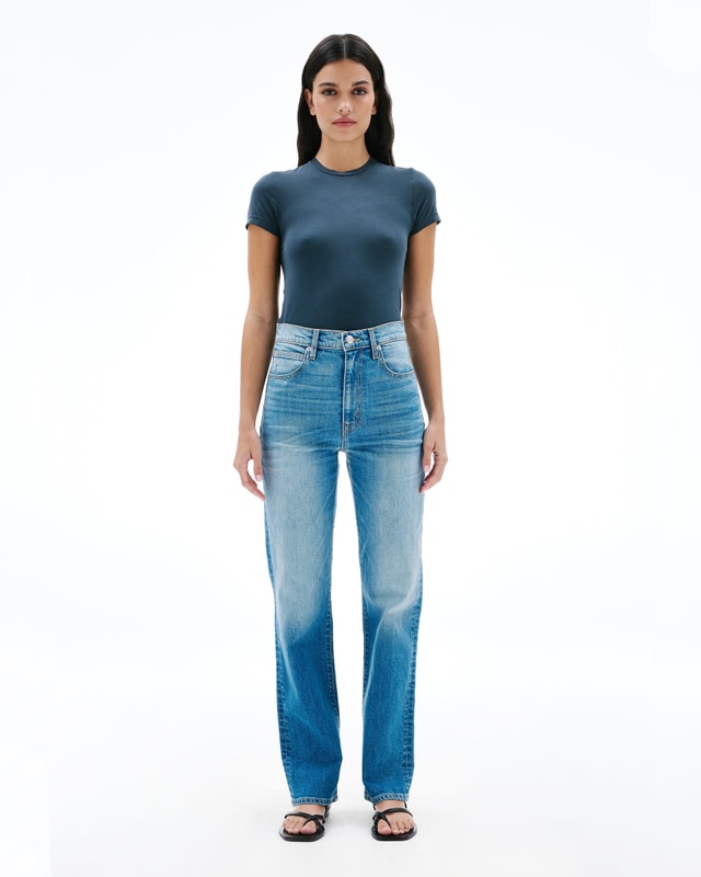 Slvrlake Denim London Higher Ground Straight - High Rise