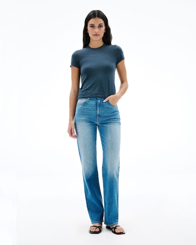Slvrlake Denim London Higher Ground Straight - High Rise
