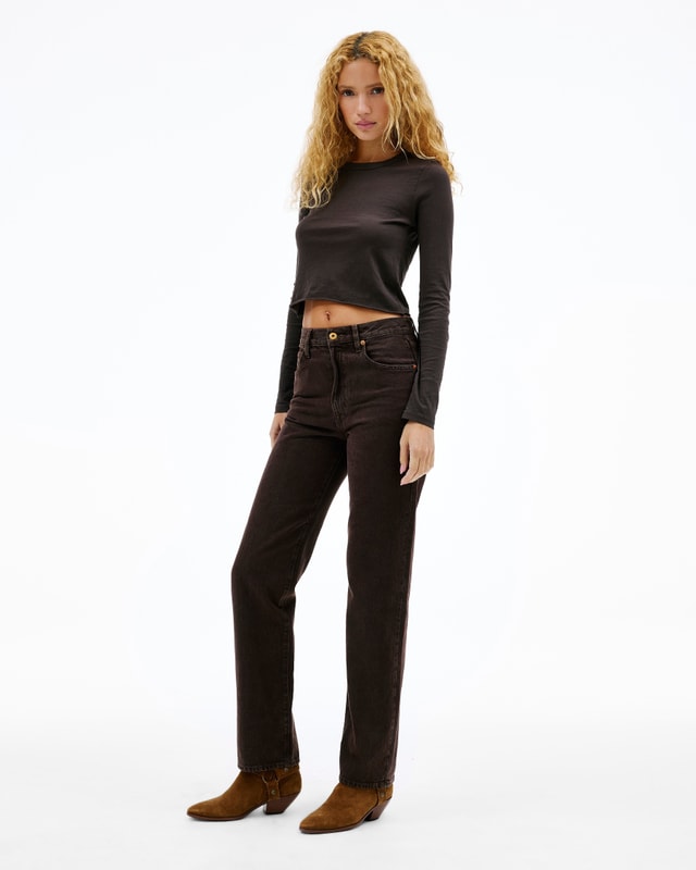 Slvrlake Denim London Northern Cedar Straight - High Rise