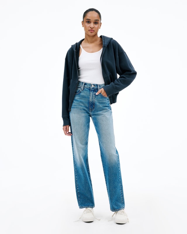 Slvrlake Denim London Old Habits Die Hard Straight - High Rise