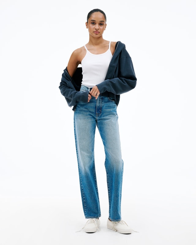 Slvrlake Denim London Old Habits Die Hard Straight - High Rise
