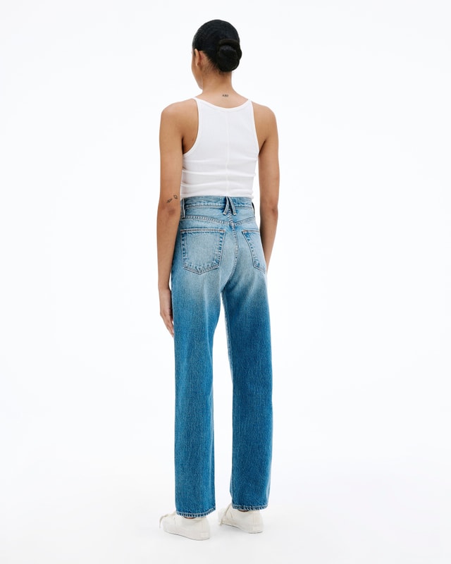 slvrlake denim London Old Habits Die Hard Straight - High Rise