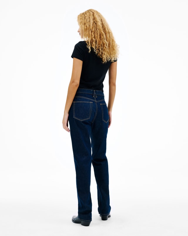 slvrlake denim Phoenix Midnight Mile Straight - Mid Rise