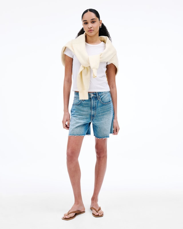 Slvrlake Denim Sienna Point Dume Relaxed - Mid Rise - Short