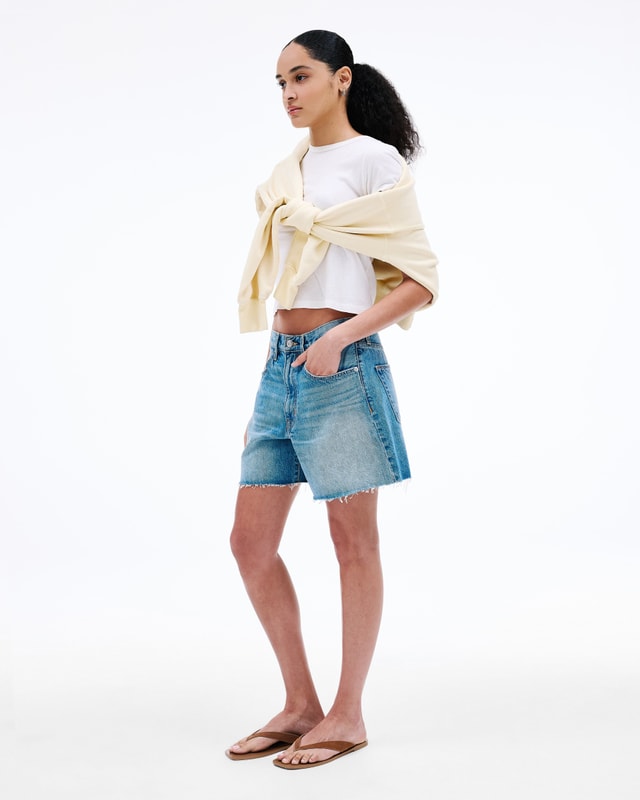 Slvrlake Denim Sienna Point Dume Relaxed - Mid Rise - Short