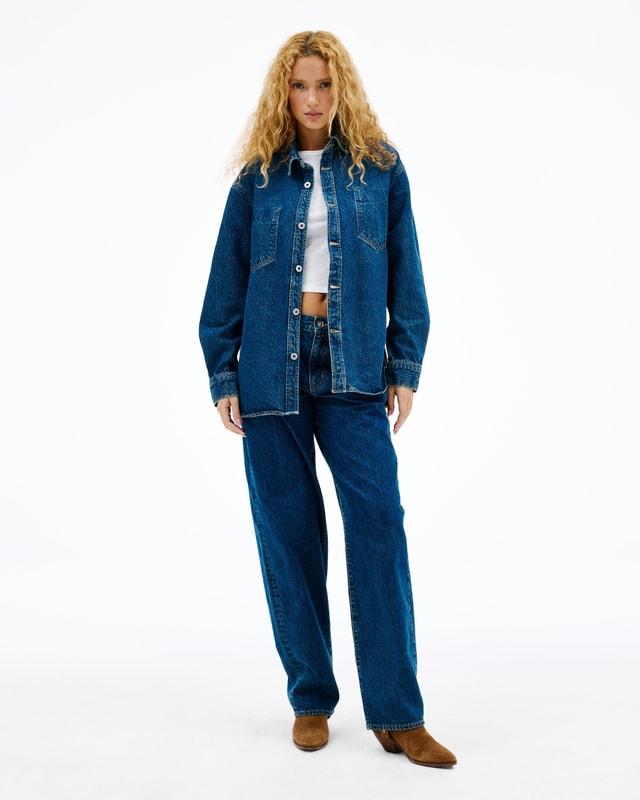 slvrlake denim Avery Shirt Fool Me Once Oversized