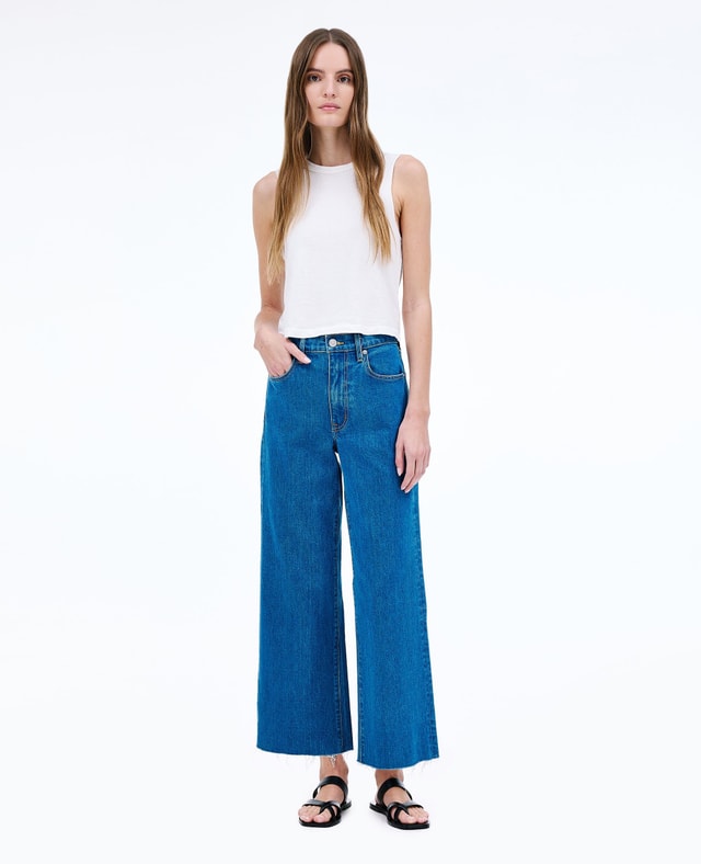 Slvrlake Denim Grace Crop Big Sky Wide - High Rise