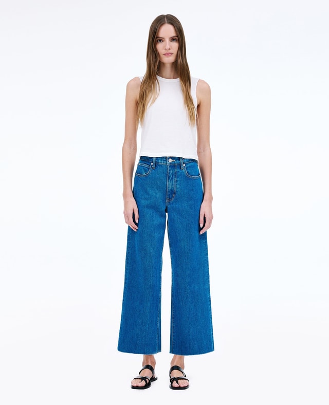 Slvrlake Denim Grace Crop Big Sky Wide - High Rise