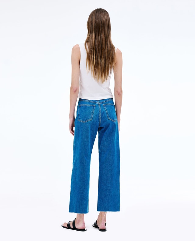 slvrlake denim Grace Crop Big Sky Wide - High Rise