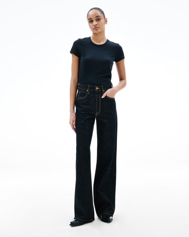 Slvrlake Denim Grace Empty Sky Wide - High Rise