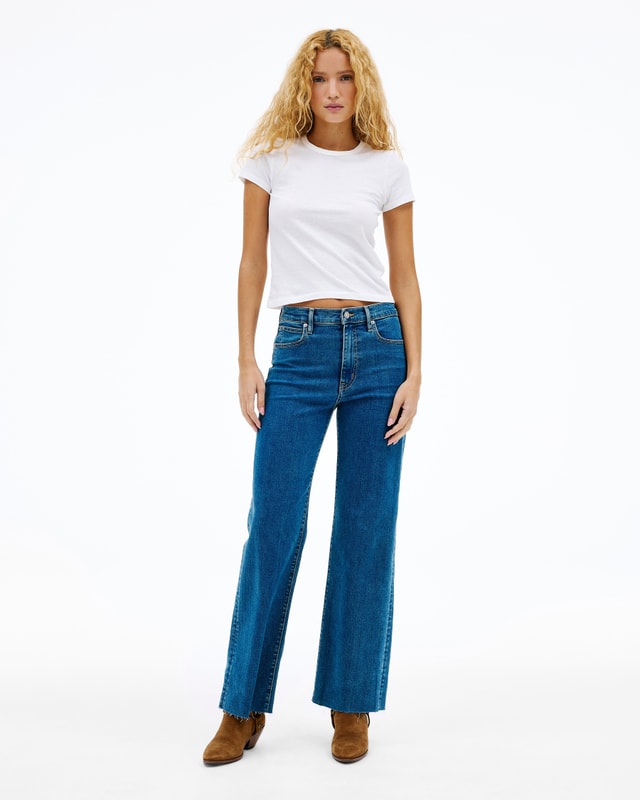 Slvrlake Denim Grace Love Letter Wide - High Rise
