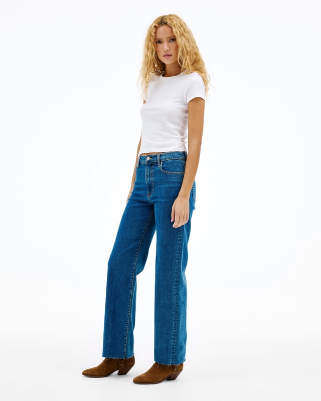 Slvrlake Denim Grace Love Letter Wide - High Rise