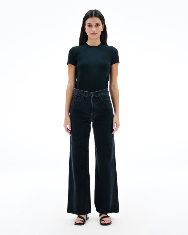 Slvrlake Denim Grace Shadow Ridge Wide - High Rise