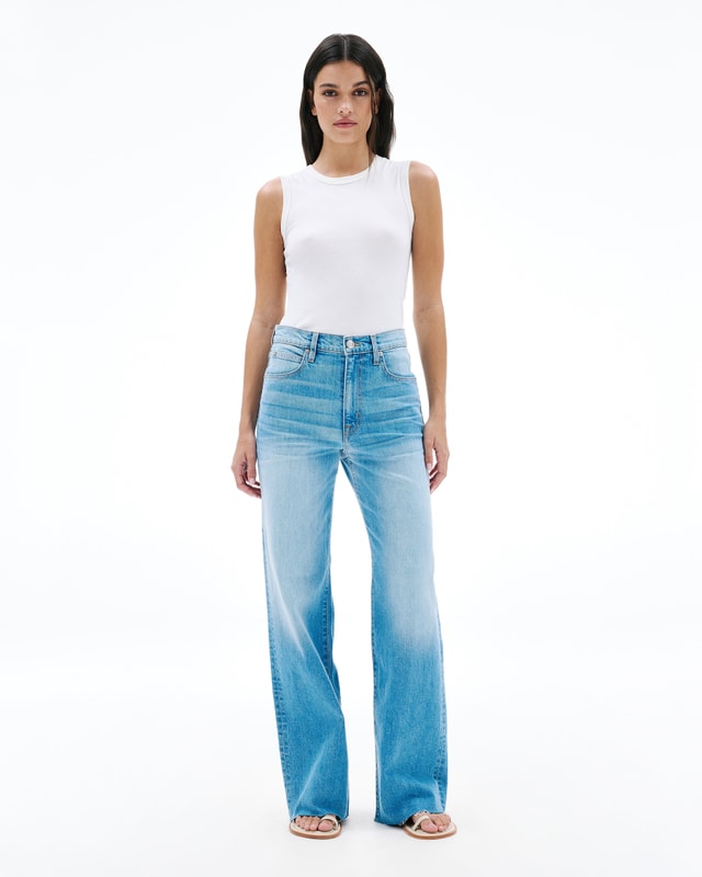 slvrlake Denim Grace Slow Dancer Wide - High Rise