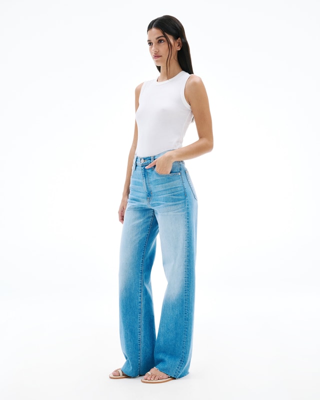 slvrlake denim Grace Slow Dancer Wide - High Rise