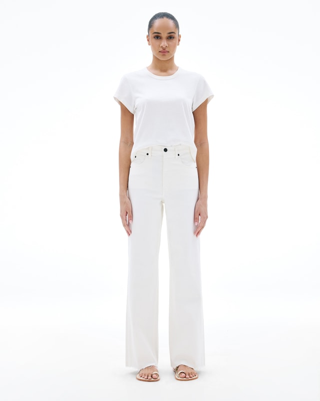 Slvrlake Denim Grace White Wide - High Rise