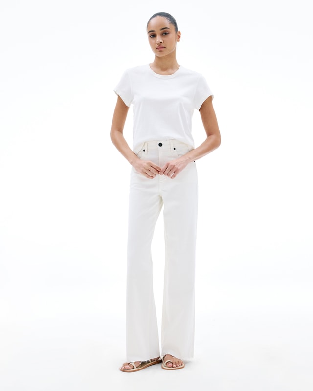 Slvrlake Denim Grace White Wide - High Rise