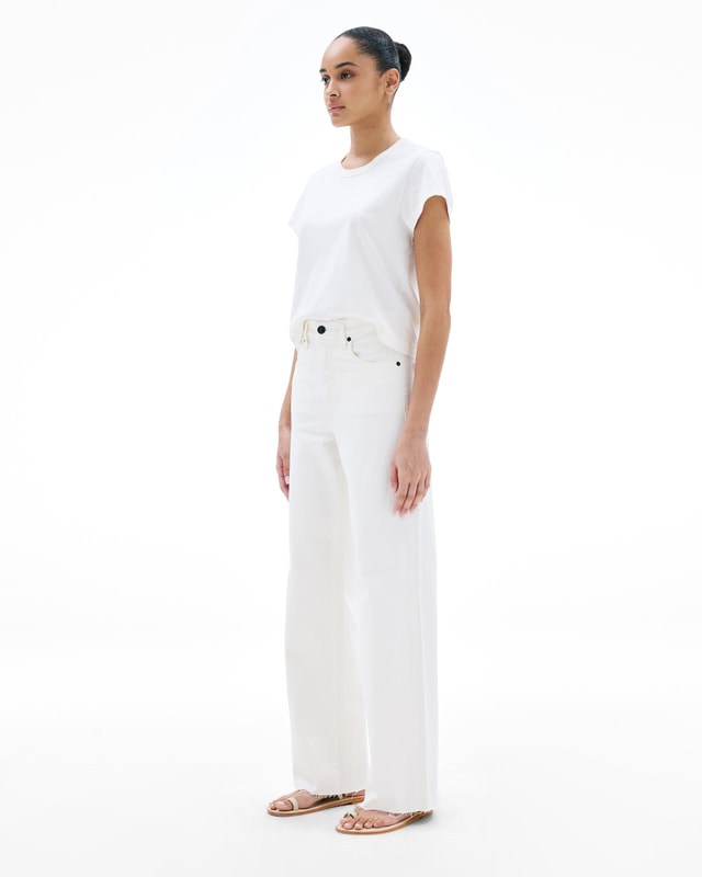 Slvrlake Denim Grace White Wide - High Rise