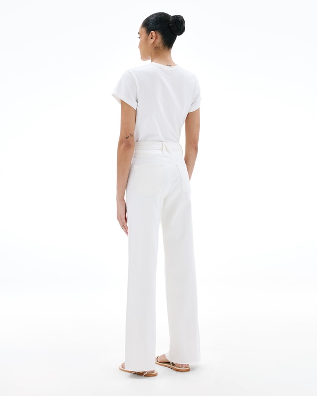 slvrlake denim Grace White Wide - High Rise