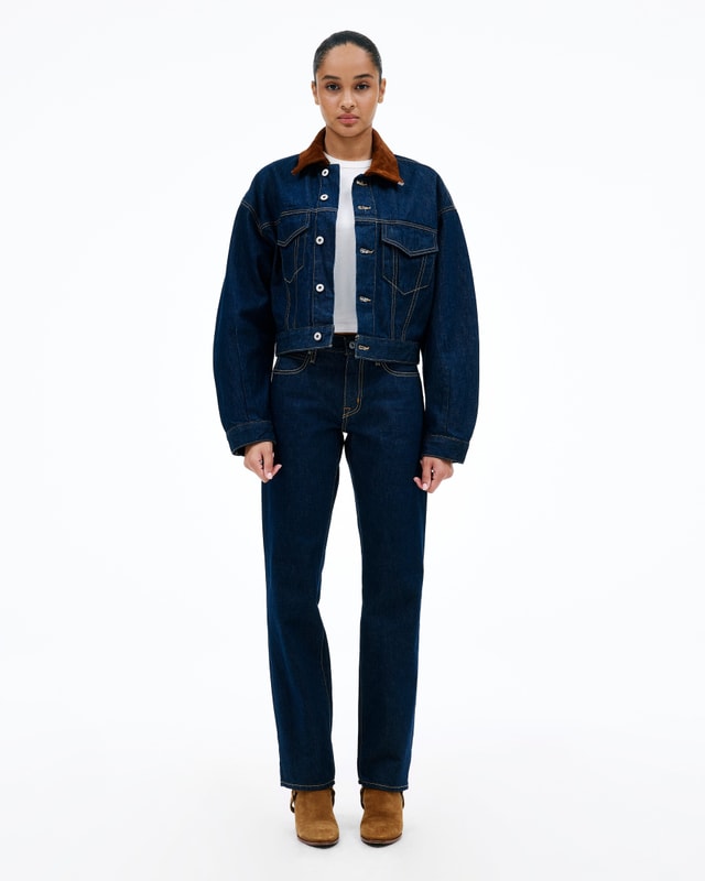 Slvrlake Denim Isabel Midnight Mile Slim - Low Rise