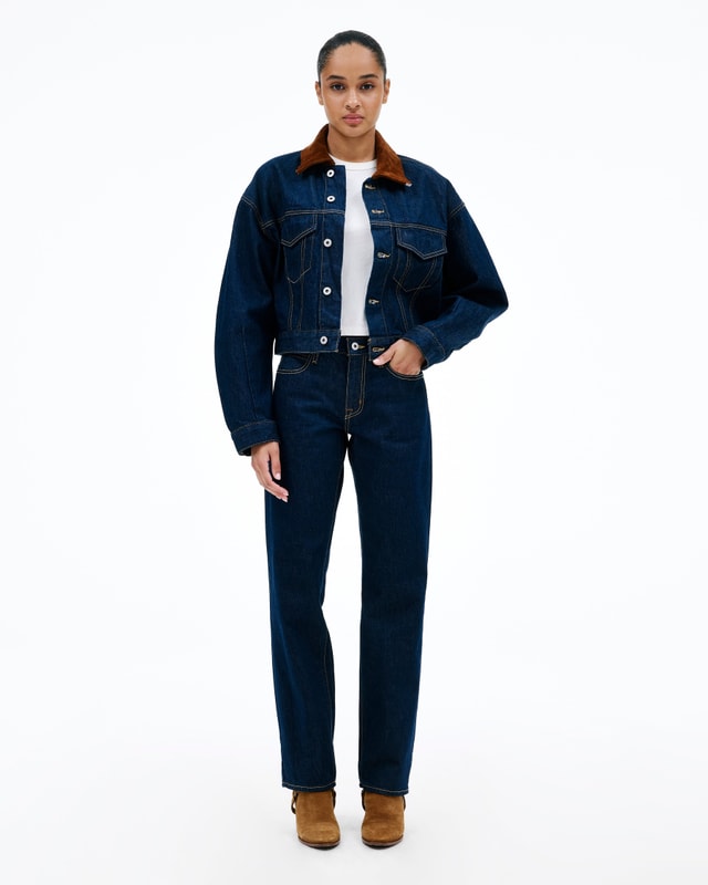 Slvrlake Denim Isabel Midnight Mile Slim - Low Rise