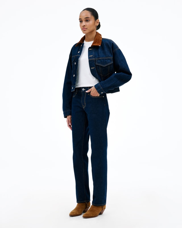 Slvrlake Denim Isabel Midnight Mile Slim - Low Rise