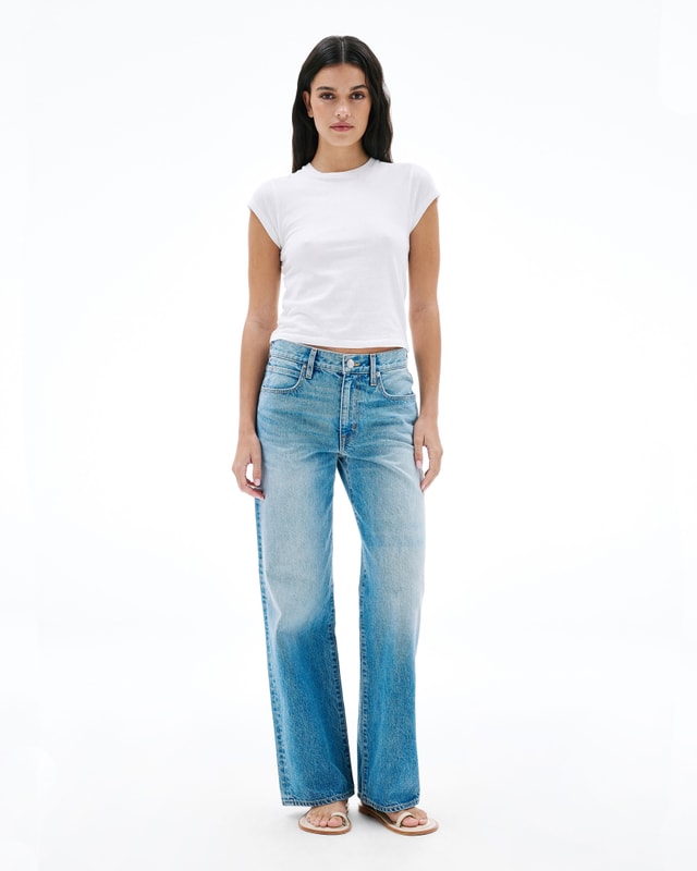 Slvrlake Denim Jazmine New Obsession Wide - Mid Rise