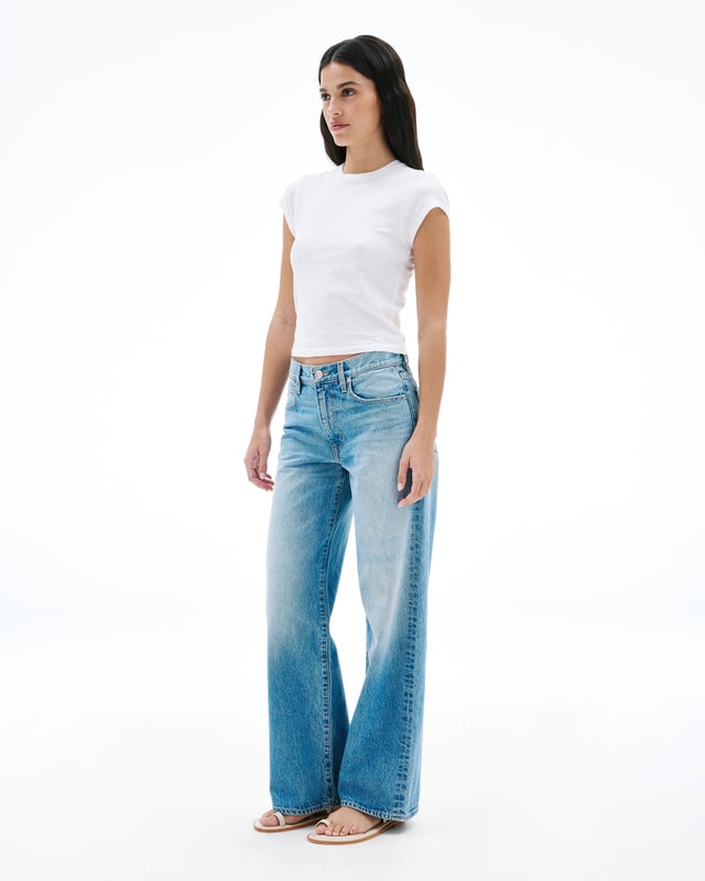 Slvrlake Denim Jazmine New Obsession Wide - Mid Rise