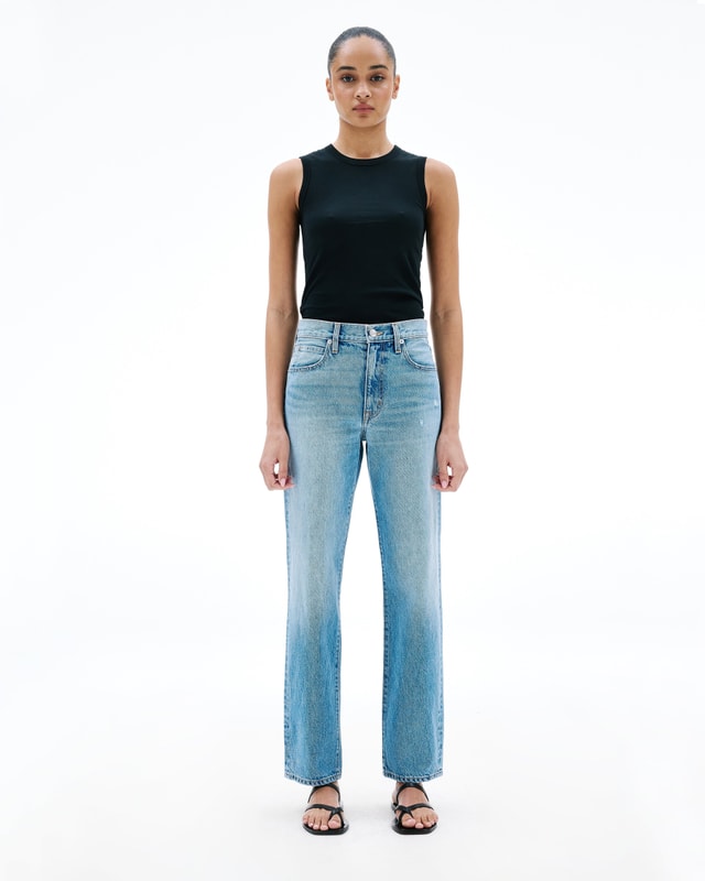 Slvrlake Denim Kendra Ramble On Straight - High Rise