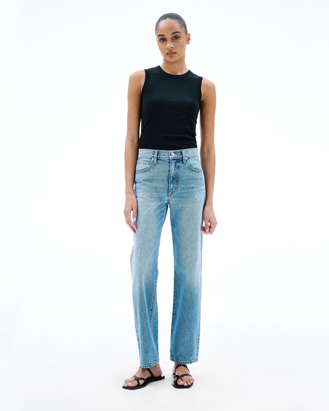 Slvrlake Denim Kendra Ramble On Straight - High Rise