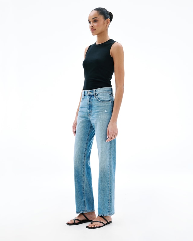 Slvrlake Denim Kendra Ramble On Straight - High Rise