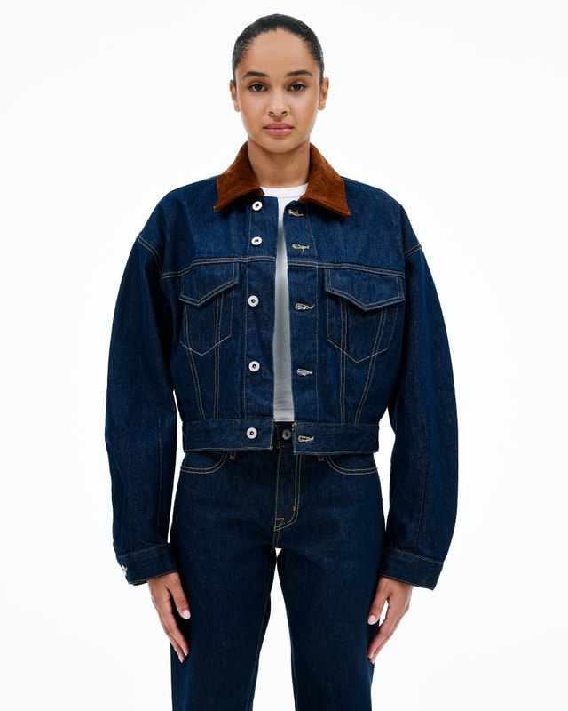 Slvrlake Denim Kira Trucker Midnight Mile Relaxed