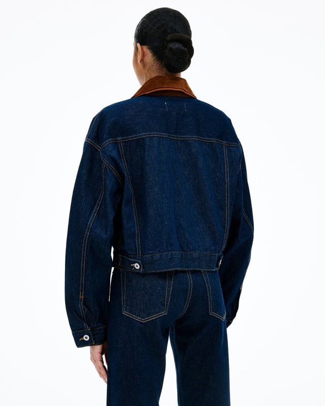 slvrlake denim Kira Trucker Midnight Mile Relaxed