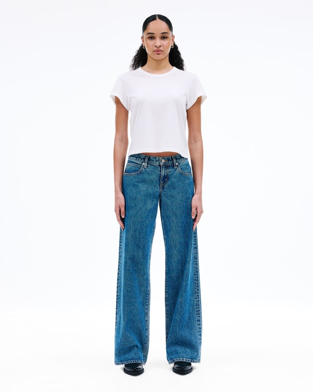 Slvrlake Denim Lexi Satisfaction Wide - Low Rise