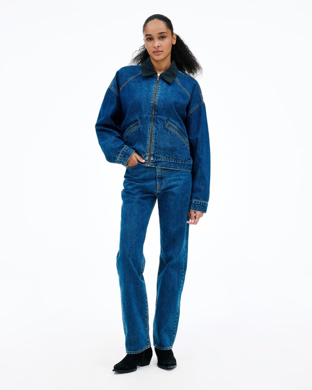 Slvrlake Denim London LA Woman Straight - High Rise