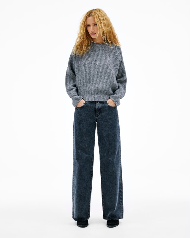 Slvrlake Denim Mica No Mans Land Wide - Low Rise