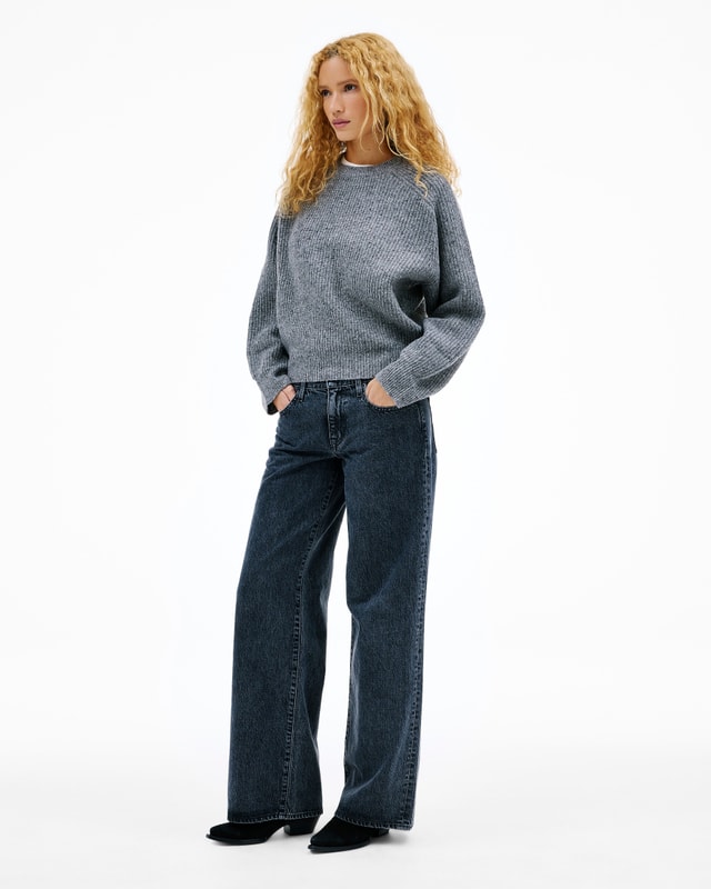 Slvrlake Denim Mica No Mans Land Wide - Low Rise