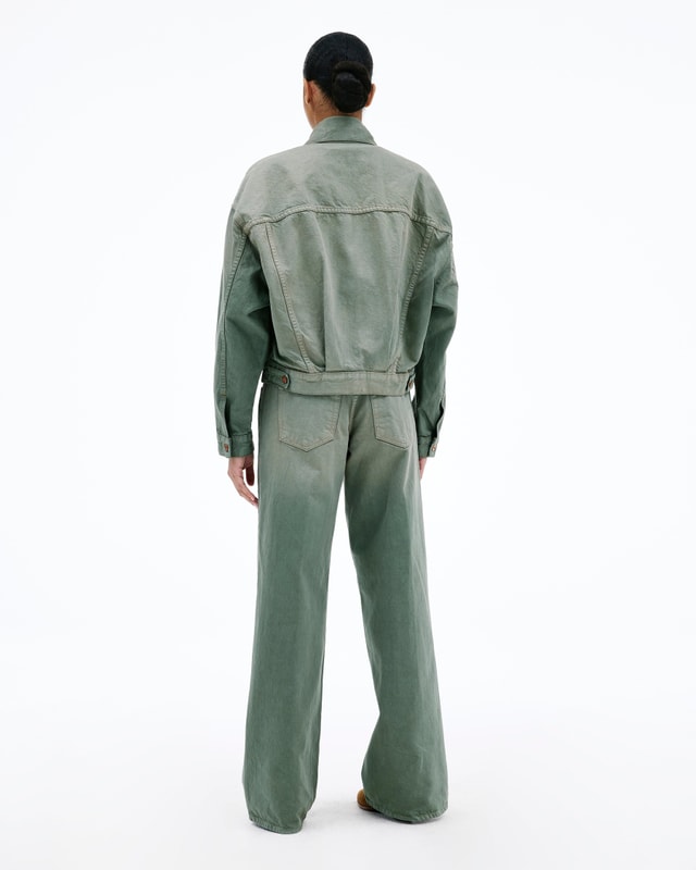 slvrlake denim Mica Vintage Sage Wide - Low Rise