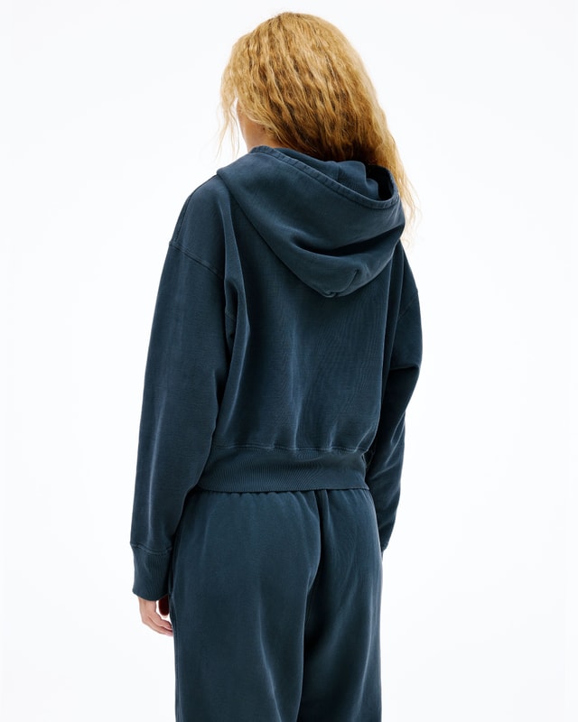 slvrlake denim Zip Hoodie Washed Black Hoodie