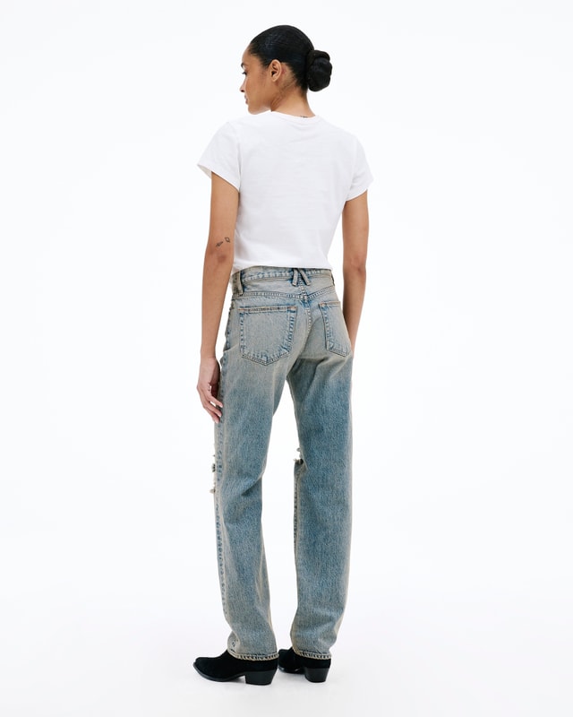slvrlake denim Sophie Long Better Left Unsaid Straight - Mid Rise