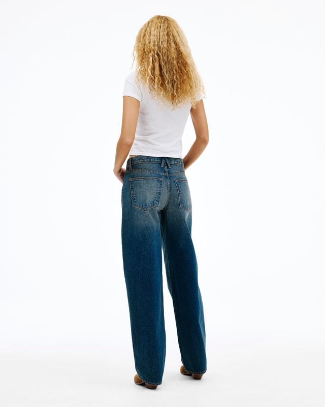 slvrlake denim Tess Long Tears Go By Curve - Low Rise