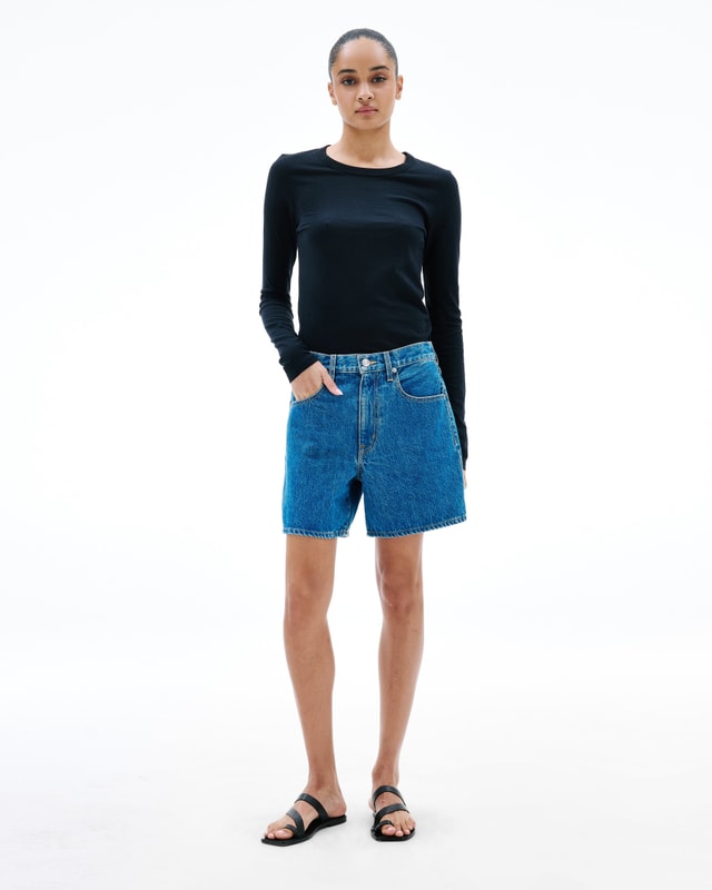Slvrlake Denim Walker Short Sweet Memory Relaxed - High Rise - Short