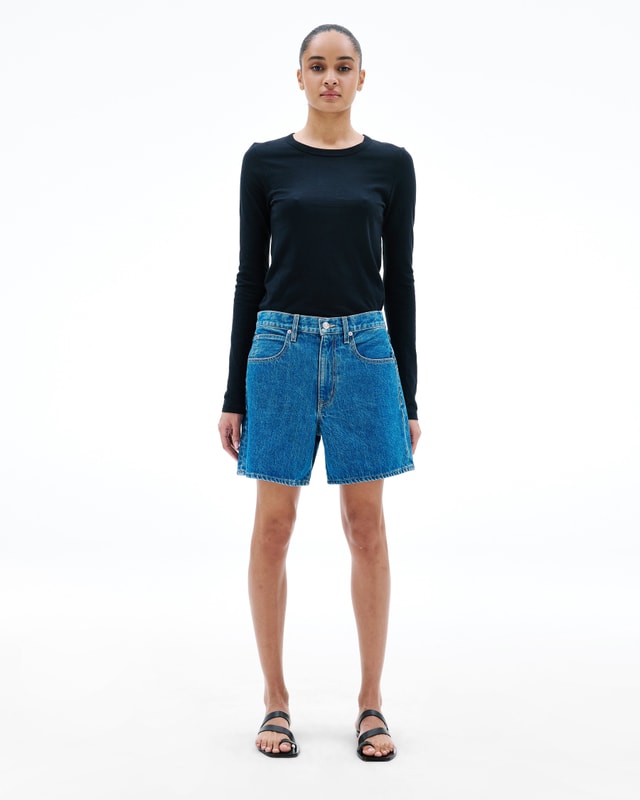 Slvrlake Denim Walker Short Sweet Memory Relaxed - High Rise - Short
