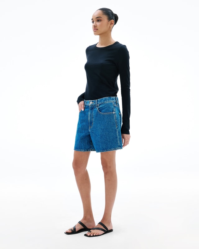 Slvrlake Denim Walker Short Sweet Memory Relaxed - High Rise - Short